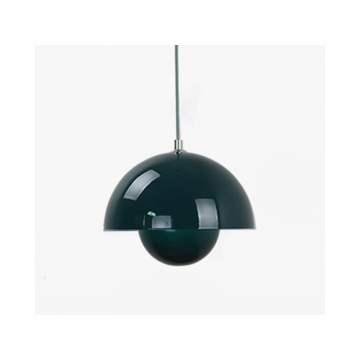 Lampă pendul semisferică modernă, stil nordic, Metal Verde – DM9202/230 E27 – Design elegant și iluminare caldă pentru orice spațiu.
