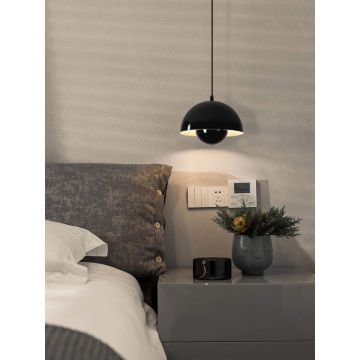 Lampă pendul semisferică, stil nordic, Metal Negru – DM9202/230 E27 – Design modern, versatil și perfect pentru iluminatul contemporan.