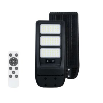 Lampa Stradala cu sensor de miscare,panou solar monocristalin integrat si telecomanda - 90W/6500k