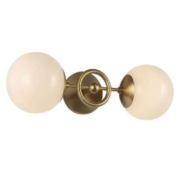 Lustra Cu Glob Mat alb E27 X 2 DM-LDT302/2
