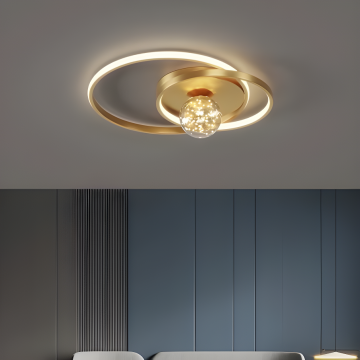 Lustră de Lux Aurie cu Telecomandă și Funcții de Iluminare Reglabilă – O Piesă Distinsă pentru Orice Spațiu, Model DM3941