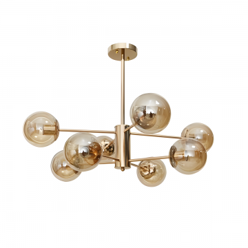 Lustră de Lux cu 8 Bile Ionice – Design Inovator pentru Un Ambient Modern, Model DM-V19/8