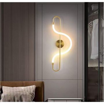 Lustră de Lux cu Lumină Ambientală și Design Artistic, Model DM9209, Auriu – Iluminat Elegant și Rafinament pentru Oricare Cameră