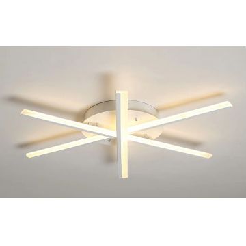 Lustră de Lux DM-G4036-3, Design cu 3 Brațe, Telecomandă și 3 Setări de Lumină, 75W, Alb – Iluminat Elegant și Personalizat pentru Oricare Cameră
