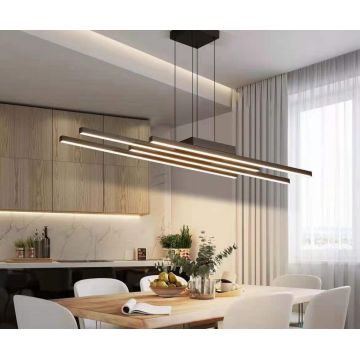 Lustră de Lux DM-G4038 cu Telecomandă și 3 Setări de Lumină, 74W, Negru – Iluminat Elegant și Personalizat pentru Oricare Cameră