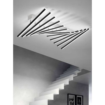 Lustră de Lux DM-G4061-12 – Design cu 12 Brațe, Telecomandă și 3 Setări de Lumină, 228W, Negru