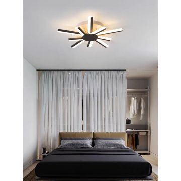 Lustră de Lux DM-G4064-5+5, Design cu 10 Brațe, Telecomandă și 3 Setări de Lumină, 70W, Negru – Iluminat Elegant și Personalizat pentru Oricare Cameră