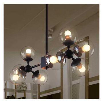 Lustră de Lux Tip Sferă Moleculară E27 x8, Design Exclusivist și Iluminare Rafinată DM-DX219/8