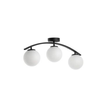 Lustră Elegantă cu 3 Globuri Alb Mat, Iluminare Rafinată și Design Modern DM-2601/3