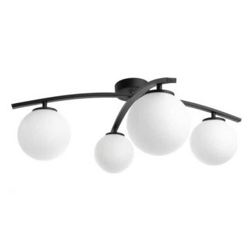 Lustră Elegantă cu 4 Globuri Alb Mat, DM2601/4, Design Contemporan – Modernitate și Funcționalitate în Fiecare Detaliu