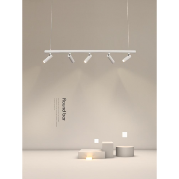 Lustra LED Alb Minimalist Cu 5 Proiectoare lumina neutra DM-G3856/5
