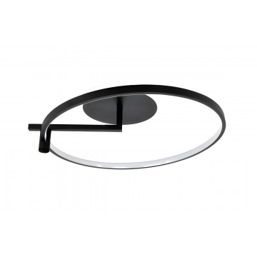 Lustră LED cu Design Circular, Model DM60017-1, Negru – Deosebită și Modernă pentru Orice Decor