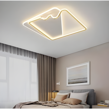 Lustra LED cu Telecomanda lumina/rece/calda/neutra intensitate reglabila DM3943 GD