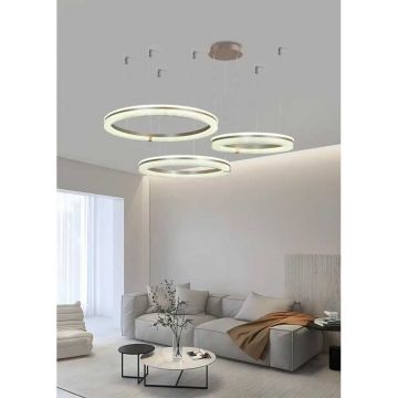 Lustra LED D60CM+50CM+40CM Cu Telecomanda wifi 2.4G lumina/rece/calda/neutra intensitate reglabila DM-F9841/3