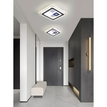 Lustră LED, Design Modern cu 3 Tipuri de Lumină, 100W, Alb/Negru – O alegere rafinată pentru iluminatul contemporan, DM9065-240