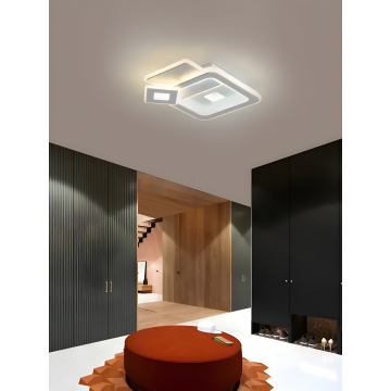 Lustră LED Fascinantă, DM9131-300, cu 3 Tipuri de Lumină, 100W, Alb, - Adaugă strălucire și rafinament oricărui interior.