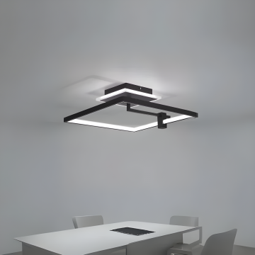Lustră LED Geometrică cu Design Artistic și Iluminare Eficientă, Model DM60018-1, Negru – Eleganță și Creativitate în Fiecare Spațiu