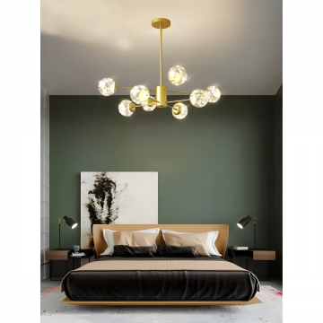 Lustră LED Licurici 55W, 94CM, 3000K – Design Modern DM-G3390/4+4