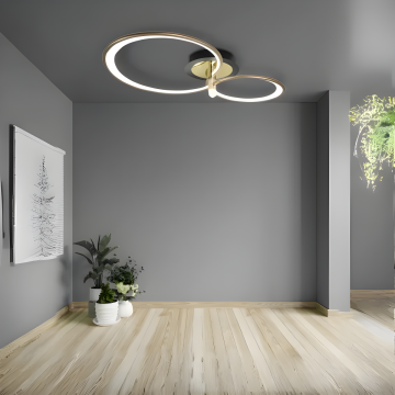Lustră LED Luxoasă cu Design Ondulat Modern, DM80001-2 – Glamour și Funcționalitate în Fiecare Detaliu