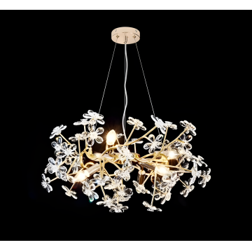 Lustră LED Premium, Design Metalic, 60cm, Model DM9095/600 - Eleganță Sofisticată și Stil Impecabil în Iluminat