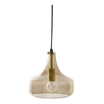Lustră maro cu abajur din sticlă ø 25,5 cm Yuser – Bloomingville