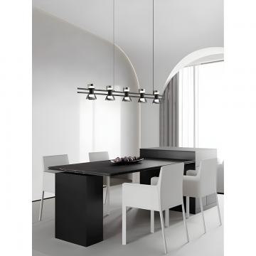 Lustră Modernă cu 5 Surse de Lumină – 30W și Lumină Neutra pentru O Piesă Distinsă în Spații Contemporane, Model D30W