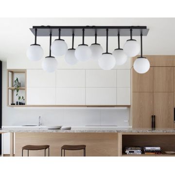 Lustră Modernă Nordică Suspendată cu 10 Globuri, DM-VC2414L-10 – Eleganță Rafinată pentru Spații Contemporane