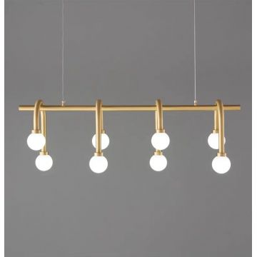 Lustră Modernă Nordică Suspendată cu 8 Globuri, DM-DV225-8L – Eleganță Rafinată pentru Spații Contemporane