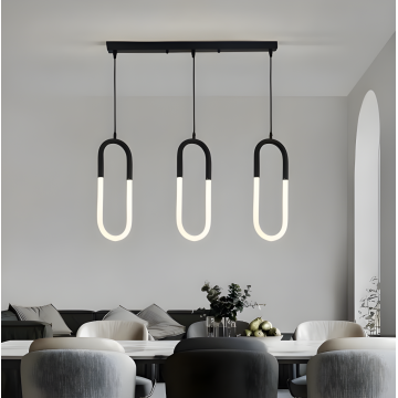 Lustră Modernă Suspendată cu Telecomandă, DM-G4080/3, 30CM – Iluminat Reglabil și Design Elegant