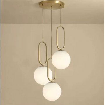 LUSTRA Nordic Luxury Glob Alb Corp E27 x 3 DM-MX152/3