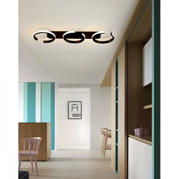 Lustră Premium Neagra DM-G4098/3 BK, 73CM – Flexibilitate în Iluminat cu Design Modern și Telecomandă