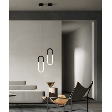 Lustră Premium Suspendată DM-G408A/1, 30CM, Negru – Flexibilitate în Iluminat cu 3 Opțiuni