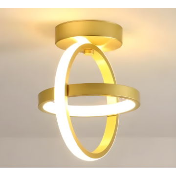 Lustră Suspendată Aurie cu 3 Tipuri de Lumină – Design Elegant și Funcționalitate, Model MD200G