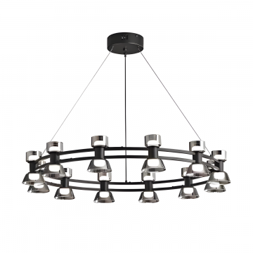 Lustră Suspendată Modernă cu 12 Surse de Iluminat – 72W și Lumină Neutru pentru Spații Elegante, Model D83cm