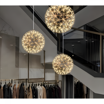 Lustră Suspendată Rafinată Tip Glob – Design Strălucitor și Atmosferă Primitoare, Model DM3882/600