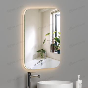 Oglindă LED Dreptunghiulară 50x70cm DM038 – Iluminare de Fundal și Funcție Dezaburire pentru Baia Ta