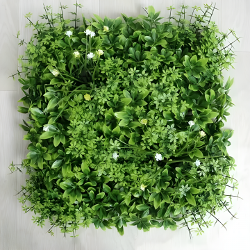 Panou Artificial Verde Elegant 50x50cm – Perfect pentru Îmbogățirea Decorului în Orice Spațiu PV01/50x50