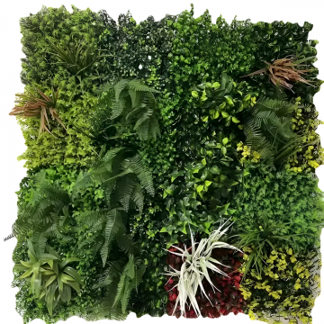 Panou Artificial Verde Versatil 100x100cm – O Soluție Creativă pentru Îmbunătățirea Ambientului PV06/100x100