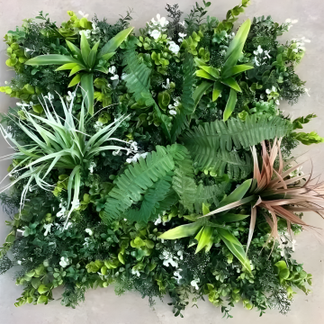 Panou Artificial Verde Versatil 50x50cm – Un Accent Modern pentru Proiectele Tale de Design PV05/50x50