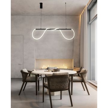 Pendul contemporan cu LED, 100cm, temperatură de culoare reglabilă DM-RF1M-PE