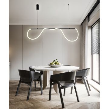 Pendul contemporan cu LED, 150cm, temperatură de culoare reglabilă DM-RF1.5M-PE
