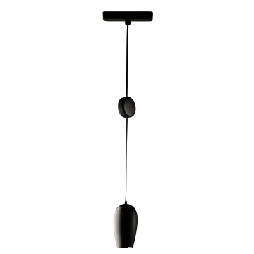 Pendul LED Dimabil Negru, Modern, Sina Magnetică Aplicată, Înălțime Reglabilă, 9W, F3-CCT