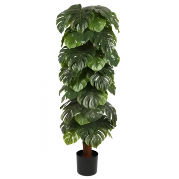 Plantă Artificială Monstera Deliciosa Elegantă Fără Ghiveci PA17/140, 140cm Verde – Exotică și Răcoritoare pentru Orice Spațiu