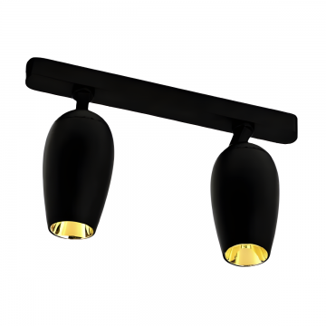 Proiector LED Dublu, Modern Dimabil cu Sina Magnetică Aplicată, Reglabil, 18W, 2LM-F1-CCT, Negru