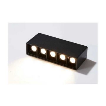 Spot LED Negru10W Aplicat 4000K Lumina Neutra DM-WZ-GD609-10W BK