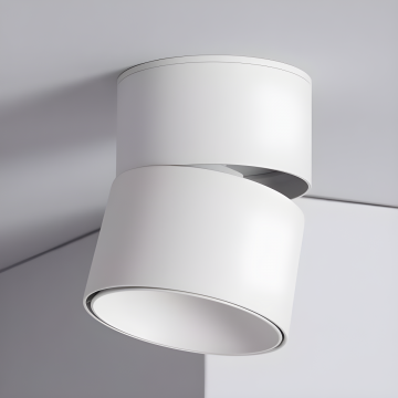 Spot LED Premium Alb, Cu Rotire 180 de Grade, 12W – Soluție Modernă cu Lumina Neutră, Model DM3017WH