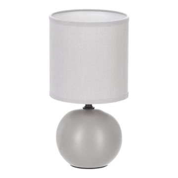 Veioza PWL-1210, Pako World, E14, Ceramica, Gri, 13x13x25 cm