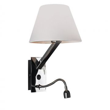Aplica de perete cu reader LED Orlando crom/ alb 5103WA/WH MX