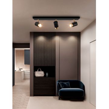 Aplica De Perete Cu Spoturi Ajustabile De Lux DM3007-3 Negru – Iluminat Elegant Și Design Modern, Ideală Pentru Interioare Rafinate
