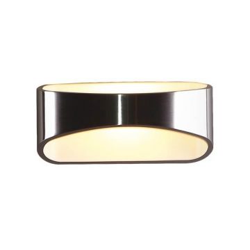 Aplica de perete LED Hugo alb/ argintiu W0053 MX